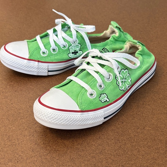Converse Shoes - Converse Green Sneakers with White Accents
